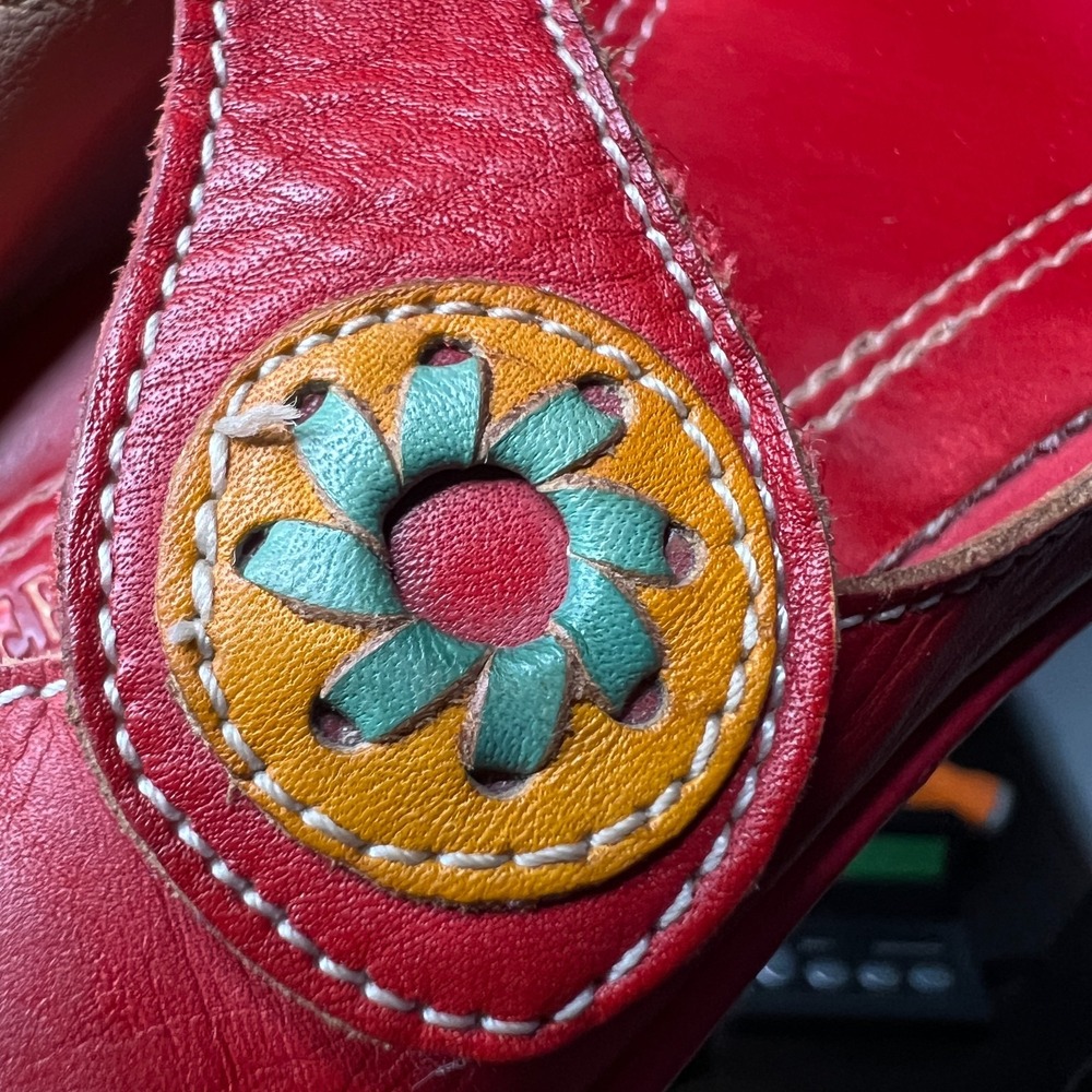 Spring Step Red Multicolor Moccasins - Picture 12 of 13